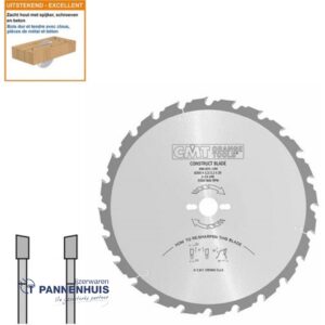 CMT Bouwcirkelzaag HW 350x30x3,2 Z24 Hout met spijkers