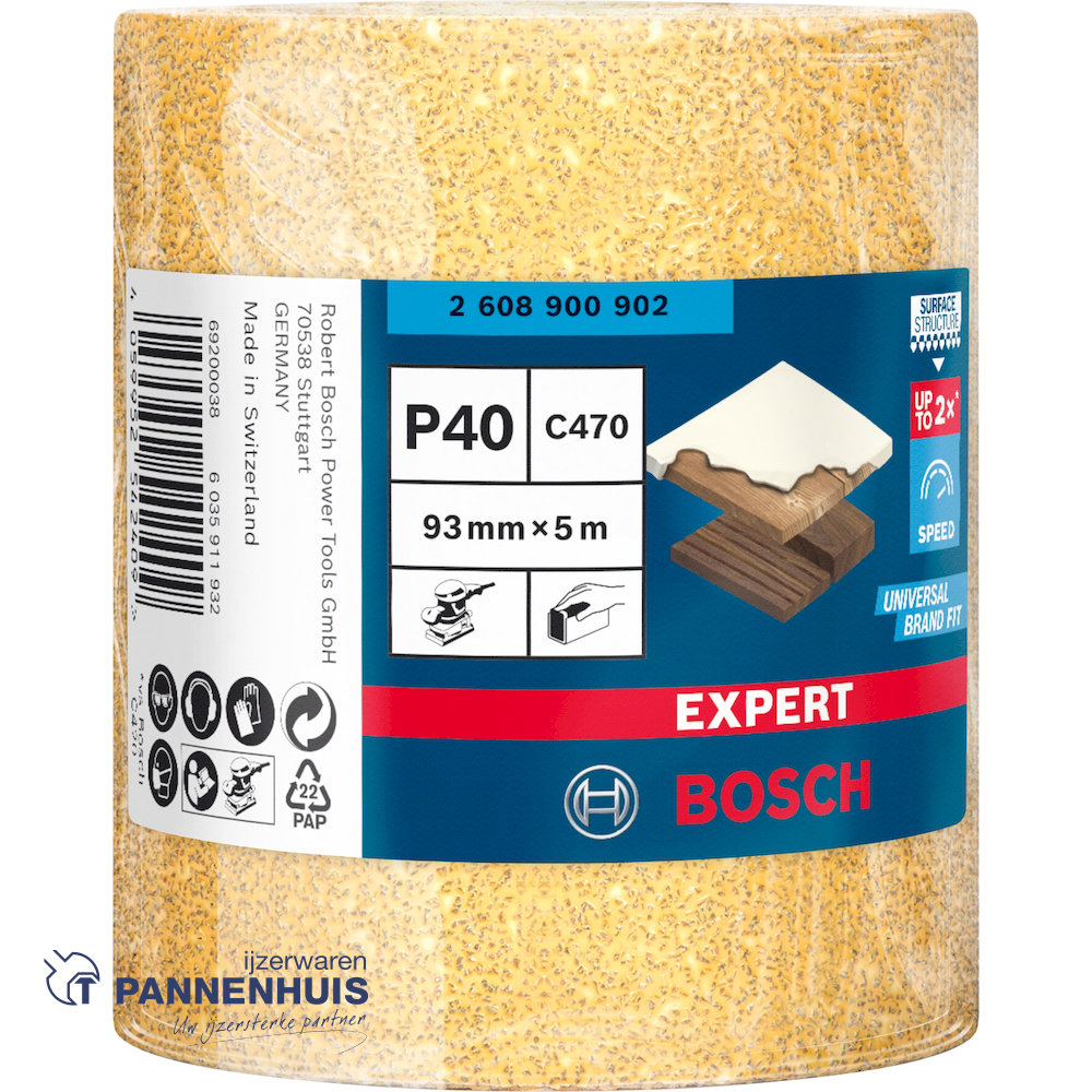Bosch Schuurrol C470 93, x 5 m, K 40 - Afbeelding 2