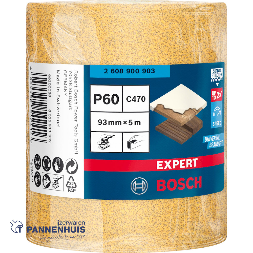 Bosch Schuurrol C470 93, x 5 m, K 60 - Afbeelding 2