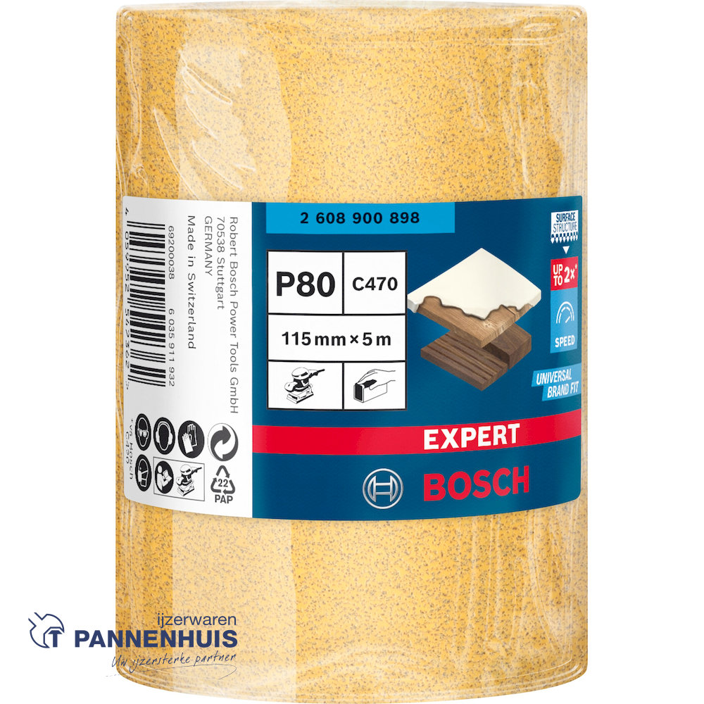 Bosch Schuurrol C470 115, x 5 m, K 80 - Afbeelding 2