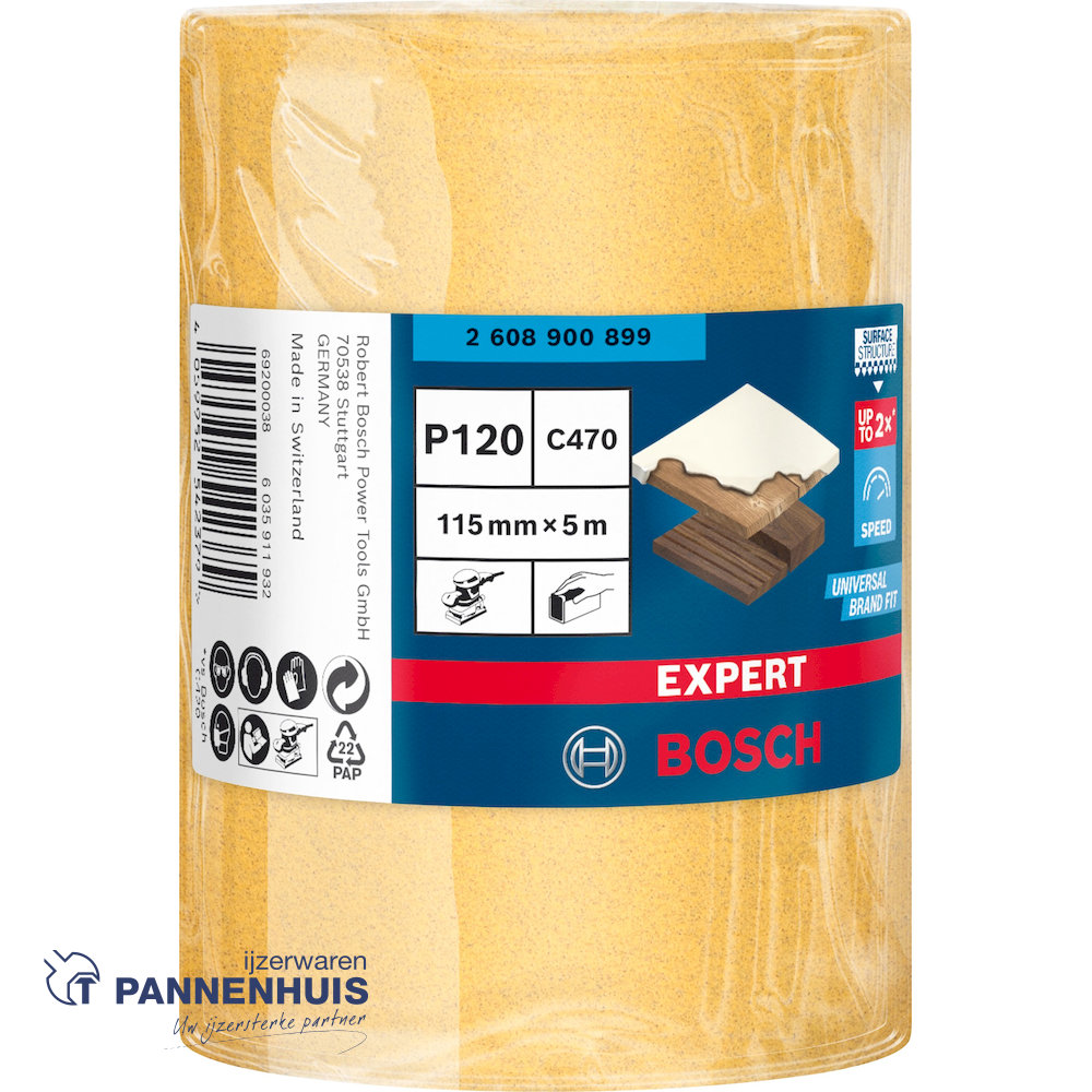Bosch Schuurrol C470 115, x 5 m, K120 - Afbeelding 2