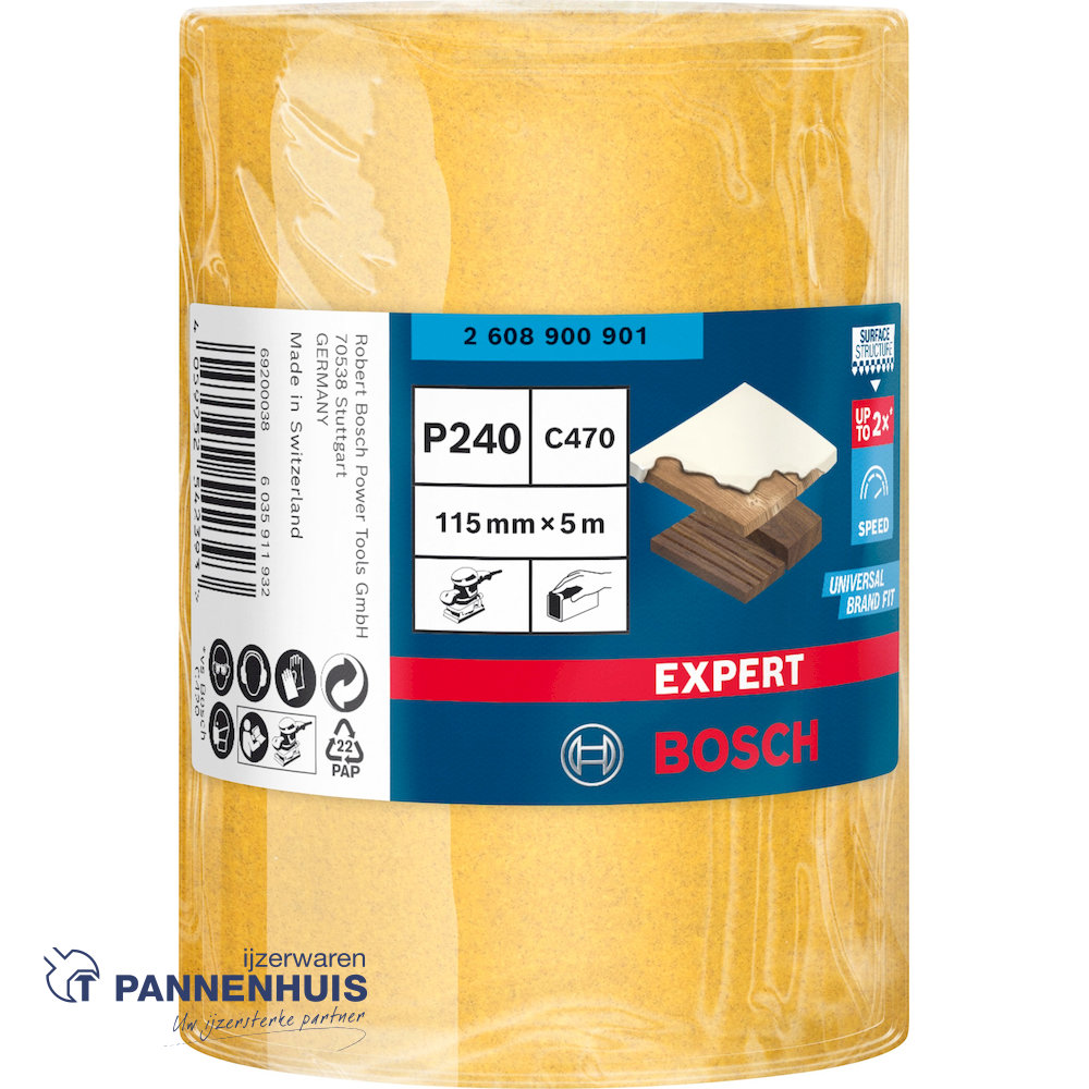 Bosch Schuurrol C470 115, x 5 m, K240 - Afbeelding 4
