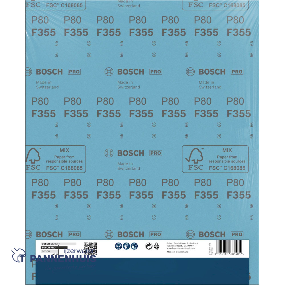 Bosch Schuurvel C355 230x280 mm P80 Coatings en Composites - Afbeelding 9