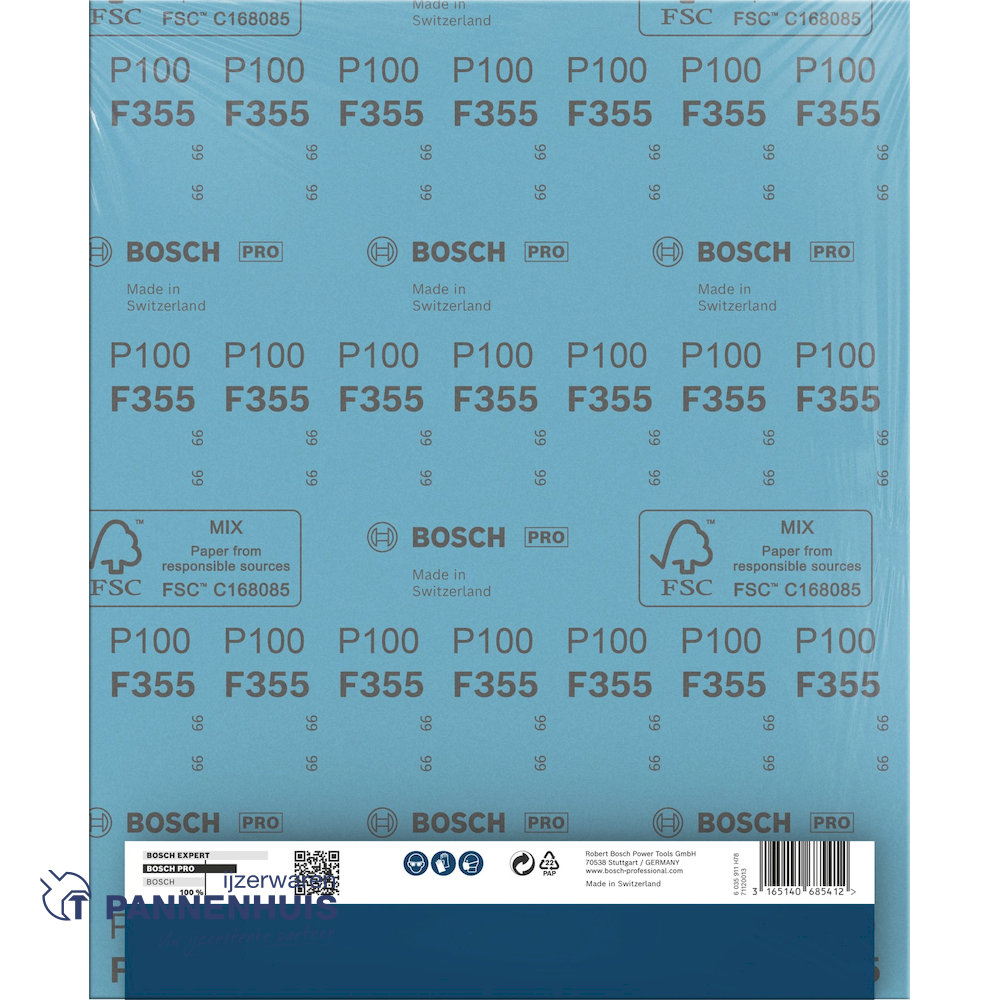 Bosch Schuurvel C355 230x280 mm P100 Coatings en Composites - Afbeelding 9