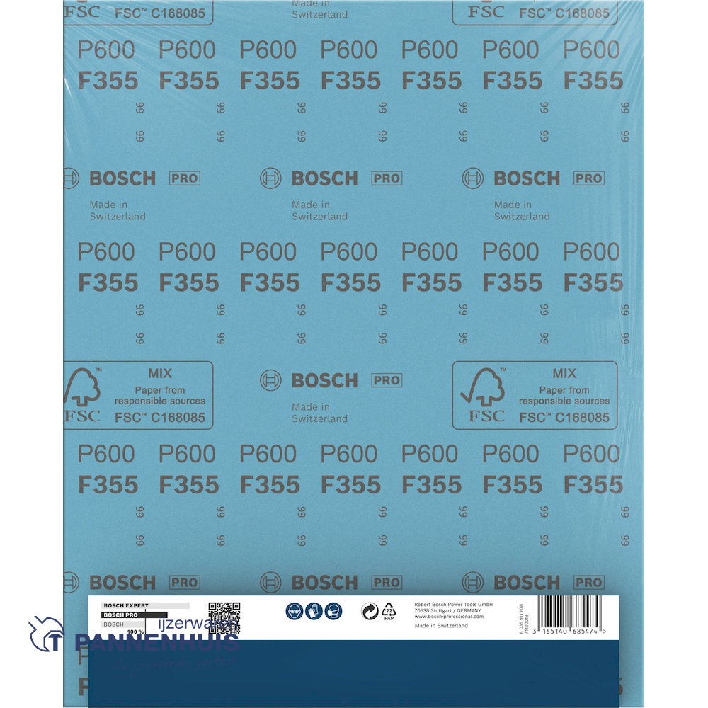 Bosch Schuurvel C355 230x280 mm P600 Coatings en Composites - Afbeelding 4
