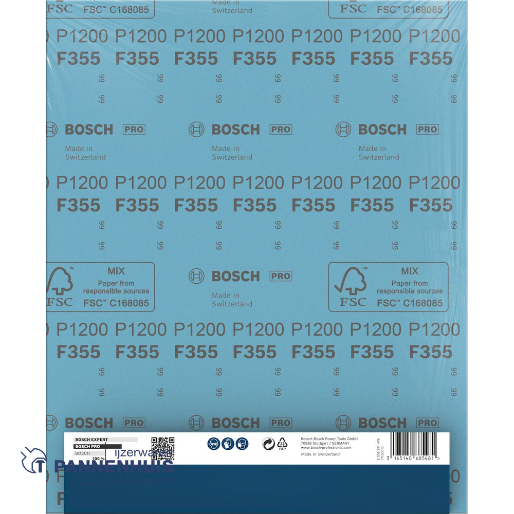 Bosch Schuurvel C355 230x280 mm P1200 Coatings en Composites - Afbeelding 4