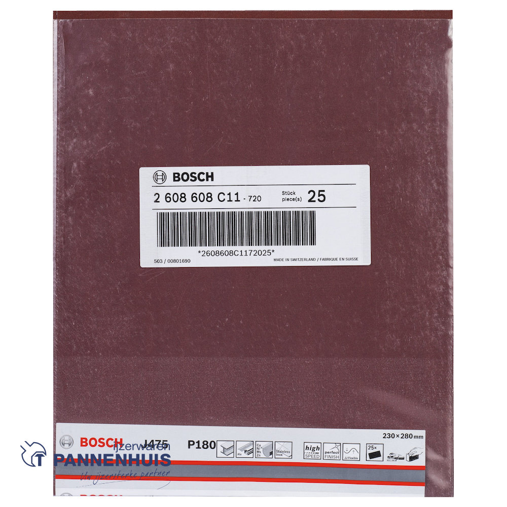 Bosch Schuurvel J475 Best for Metal 230 x 280 mm P180 - Afbeelding 2