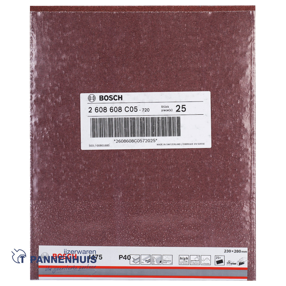 Bosch Schuurvel J475 Best for Metal 230 x 280 mm P 40 - Afbeelding 2