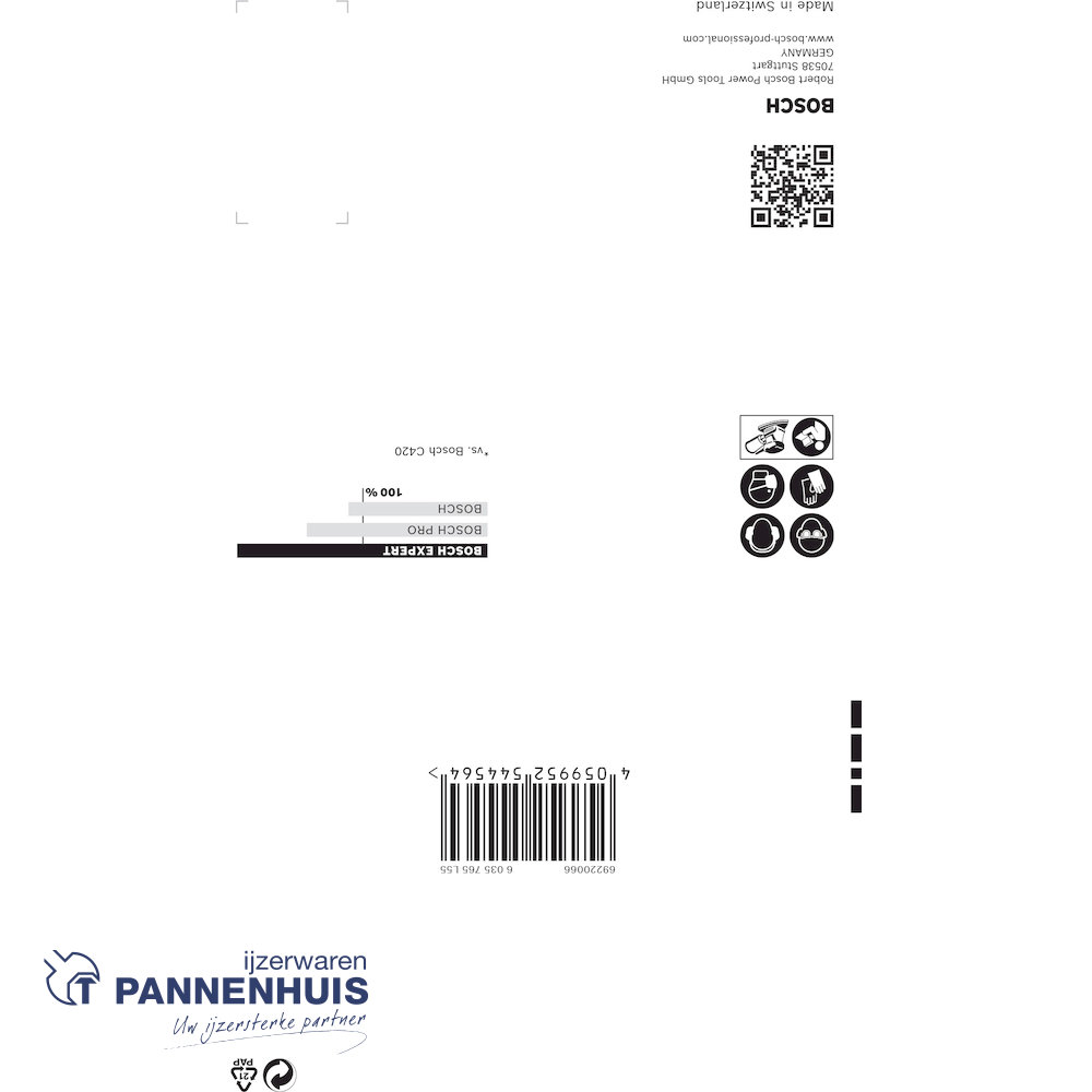 Bosch Schuurvel C470 100x150, K180, 7 gtn 10x - Afbeelding 3