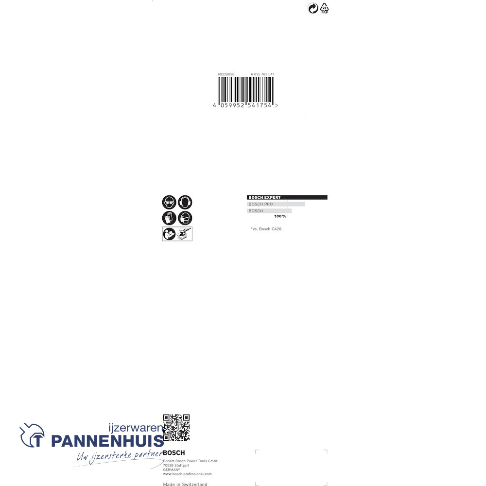 Bosch Schuurvel C470 afmeting 93x230, G180, 8 gtn, 10x - Afbeelding 3