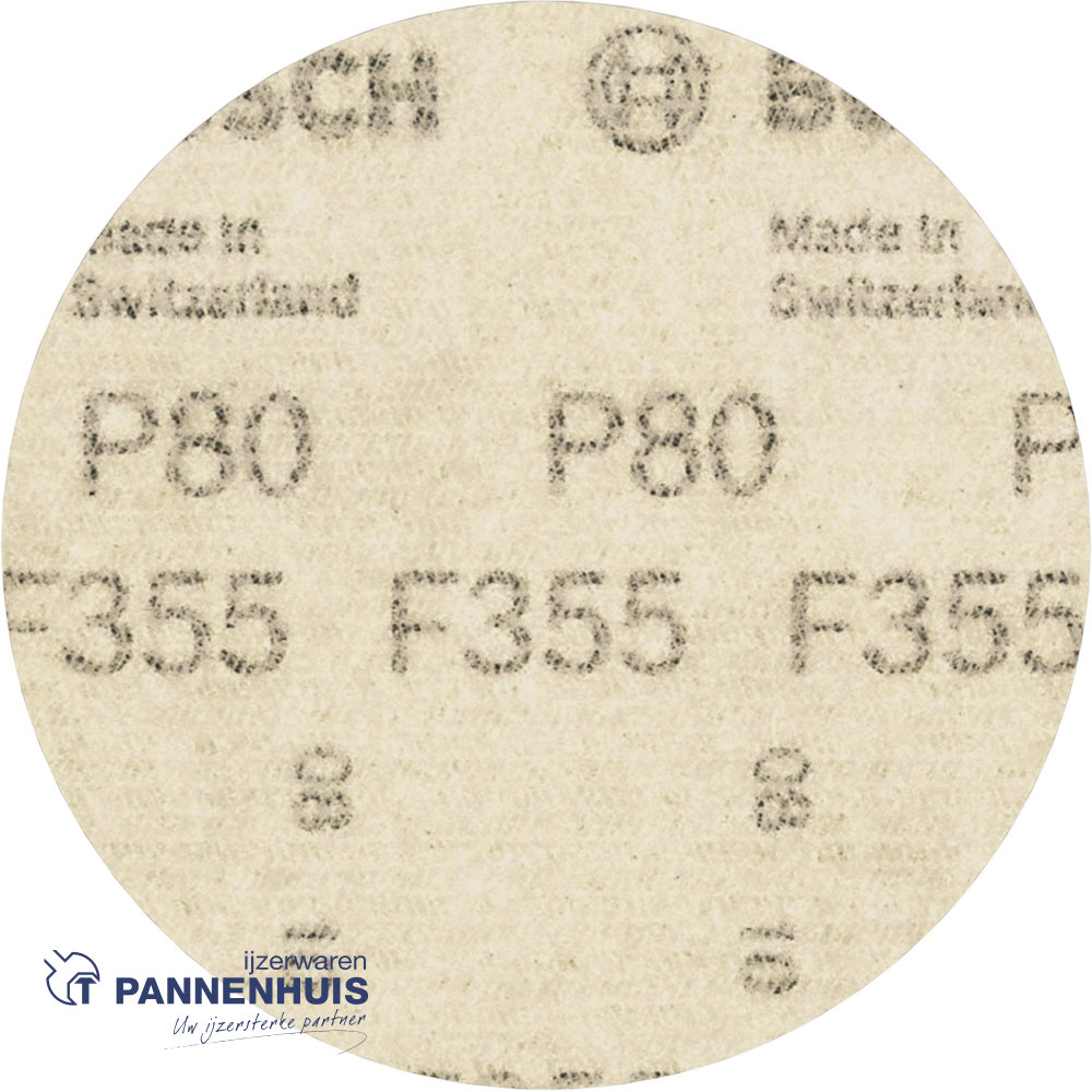Bosch Schuurvel voor haakse slijper 125, K 80 10x - Afbeelding 2