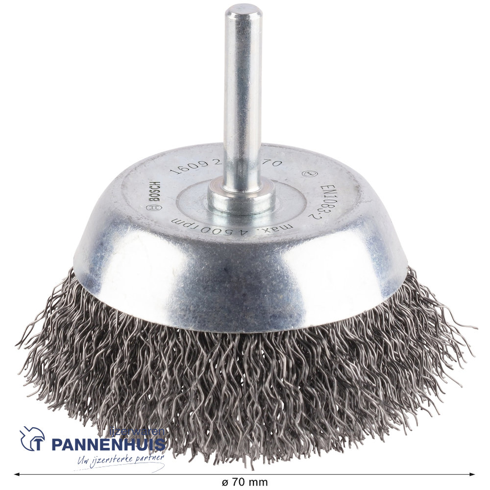 Bosch Komborstel gegolfd 70 x 0,3 mm staal - Afbeelding 4