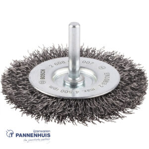 Bosch schijfborstel gegolfd  75 X 0,3 MM  8 mm staal
