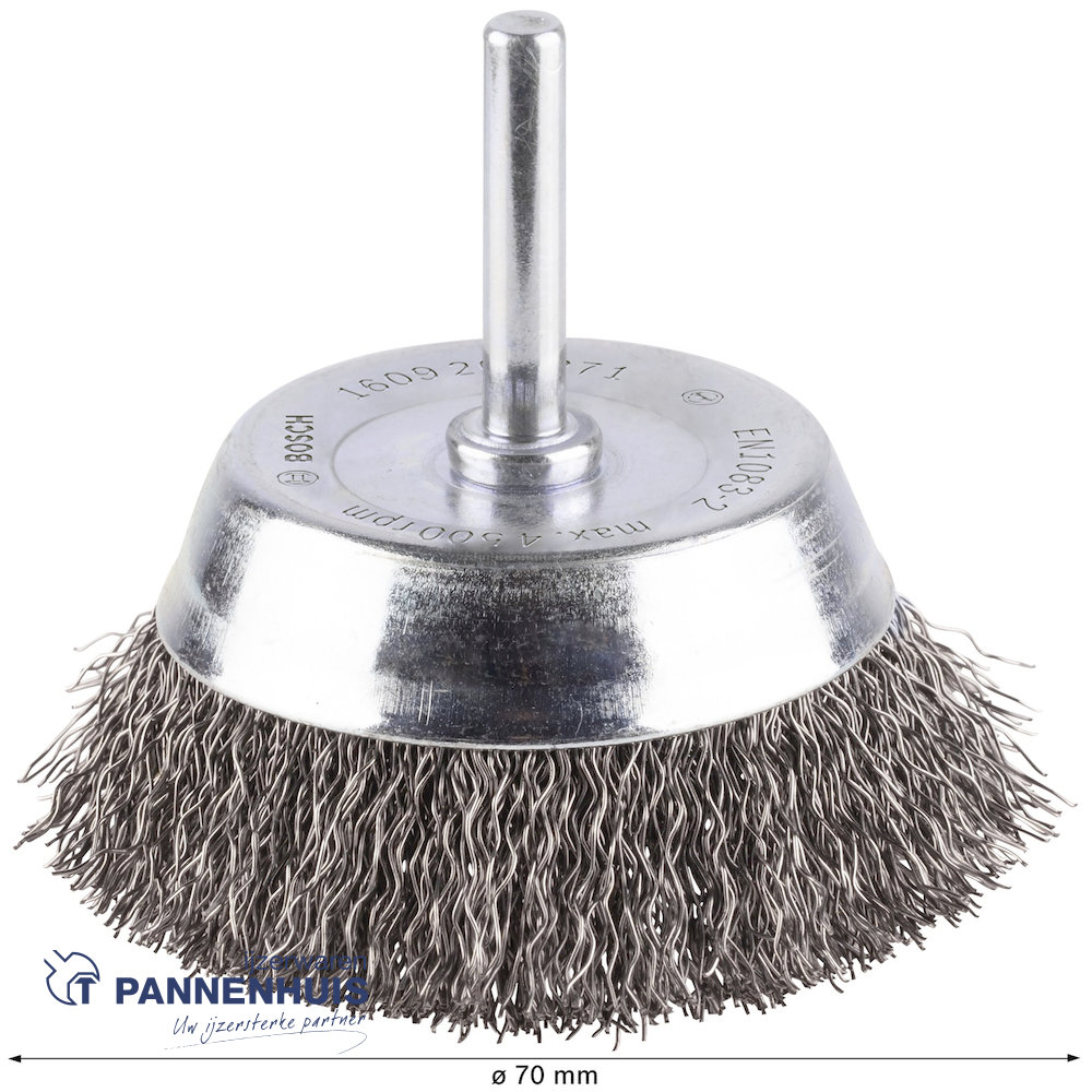 Bosch Komborstel gegolfd 70 x 0,2 mm staal - Afbeelding 4