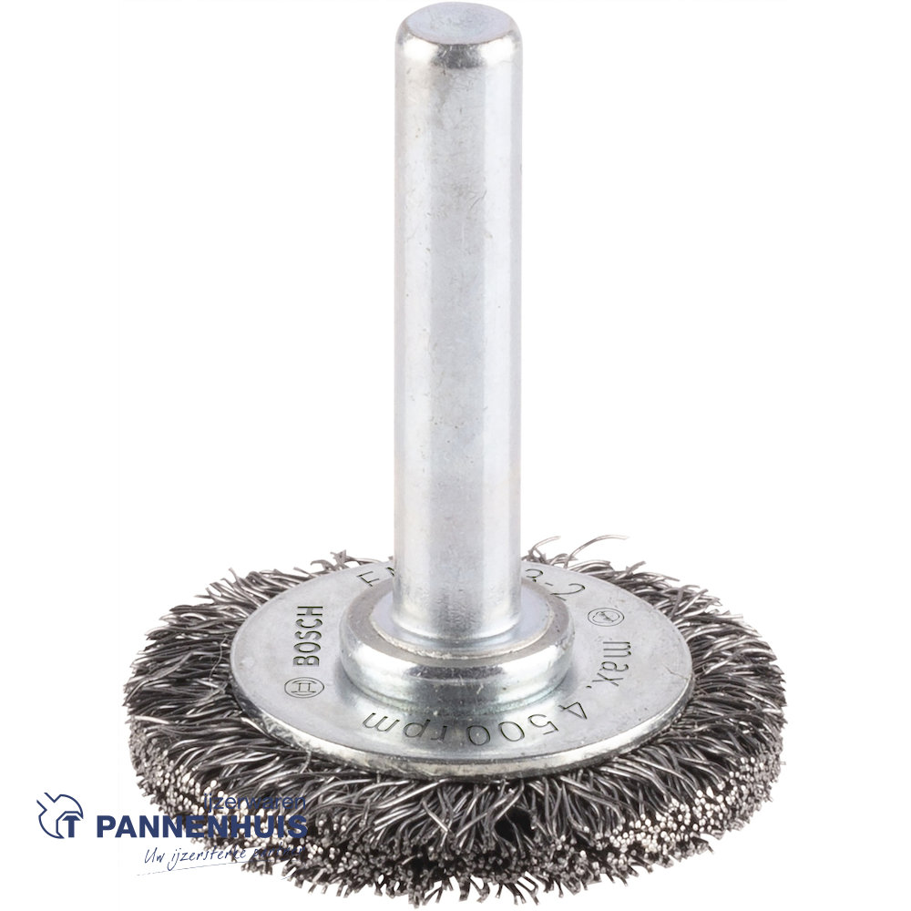 Bosch schijfborstel gegolfd 30 X 0,2 mm 6 mm staal
