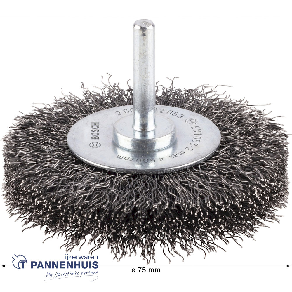 Bosch schijfborstel gegolfd 75 X 0,3 MM 16 mm staal - Afbeelding 4