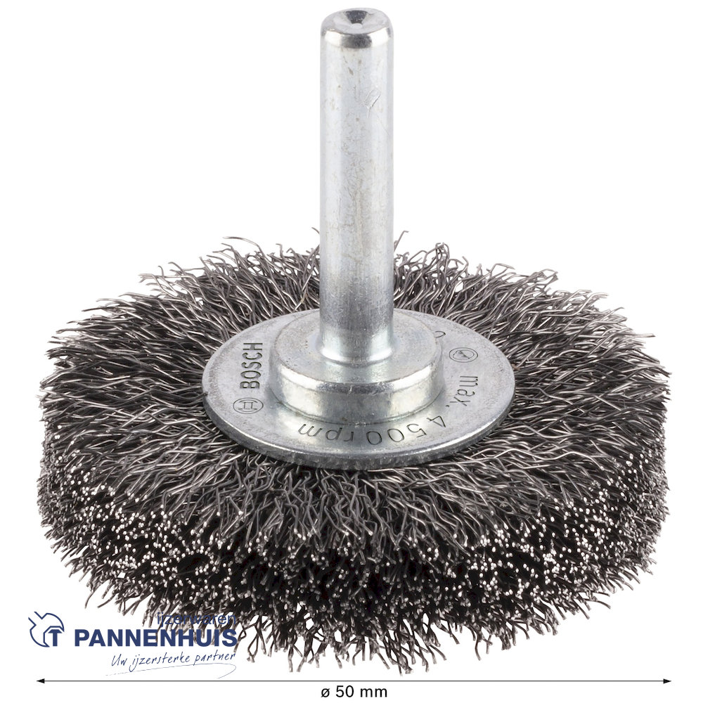 Bosch schijfborstel gegolfd 50 X 0,2 MM 15 mm staal - Afbeelding 4
