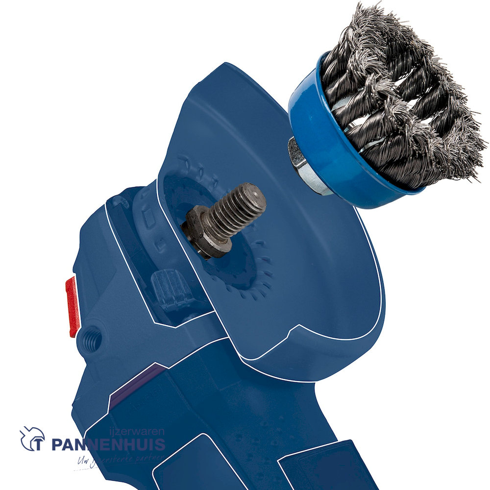 Bosch Komborstel getordeerd 100 x 0,8 mm M14 staal - Afbeelding 5