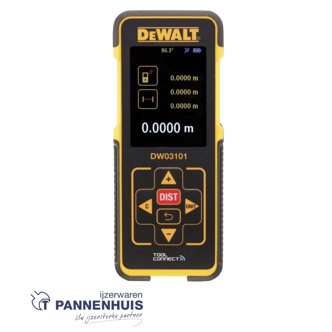 Dewalt Digitale afstandsmeter met Bluetooth® 100M