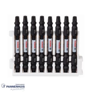 Bosch Schroefbit tweezijdig Impact Control T25, 65 mm 8x