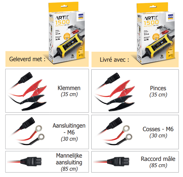 GYS Acculader ARTIC 1500 12v - Afbeelding 2