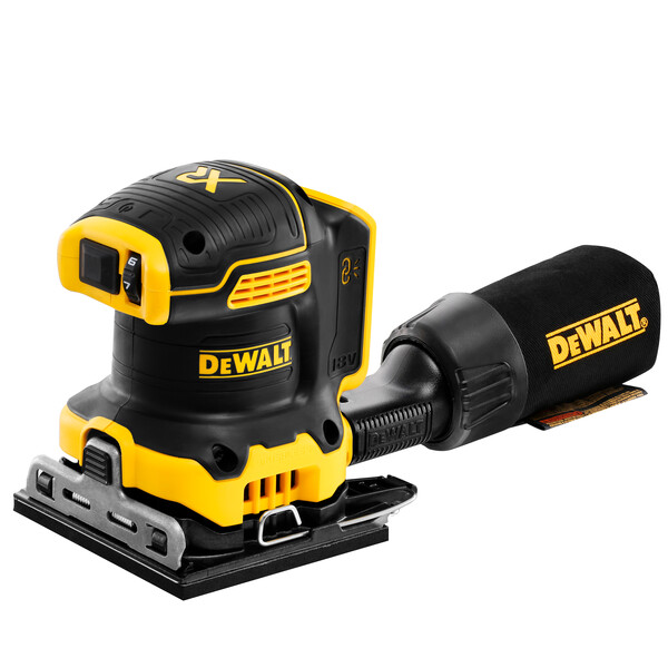 Dewalt DCW200NT 18V XR BL 1/4 vel Vlakschuurmachine in TSTAK - Body