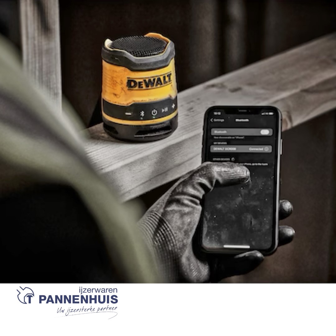 Dewalt DCR009 USB-C Compact Bluetooth speaker - Afbeelding 4