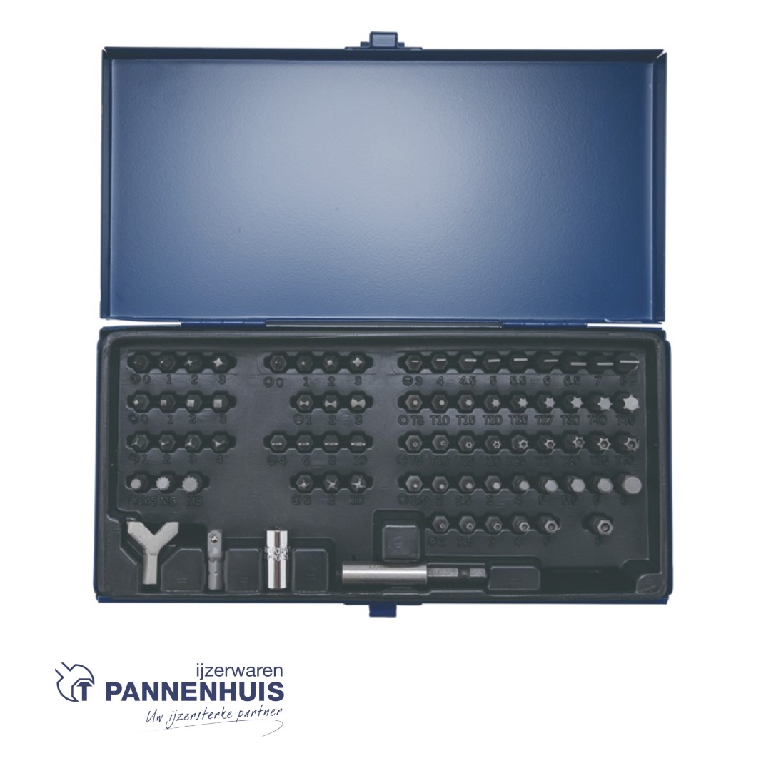 Tecwerk Bitassortiment 75-delig voor borgschroeven