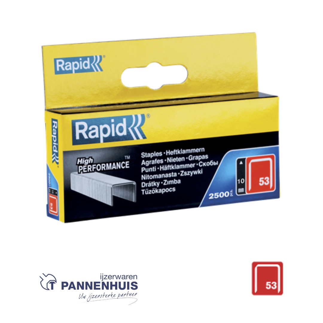Rapid Nr. 53 dundraadnieten 10 mm (2500 st) - Afbeelding 2