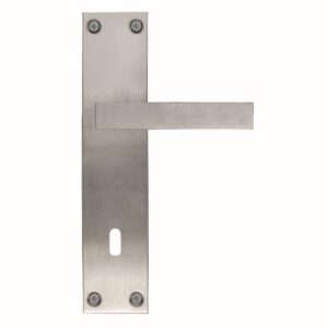 Deurkruk Pro COSMIC INOX PLUS PLAAT+KEY 90MM