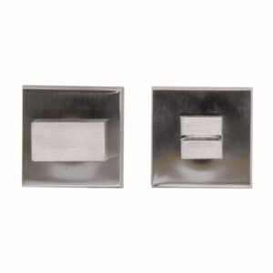 WC garnituur SQUARE 48MM INOX LOOK TIGE 120MM