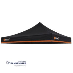 Ivana tentdoek zwart t.b.v. doorwerktent stalen frame 3x3mtr