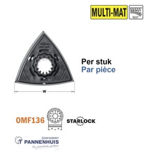 CMT 93mm geperforeerde schuurvoet, Starlock