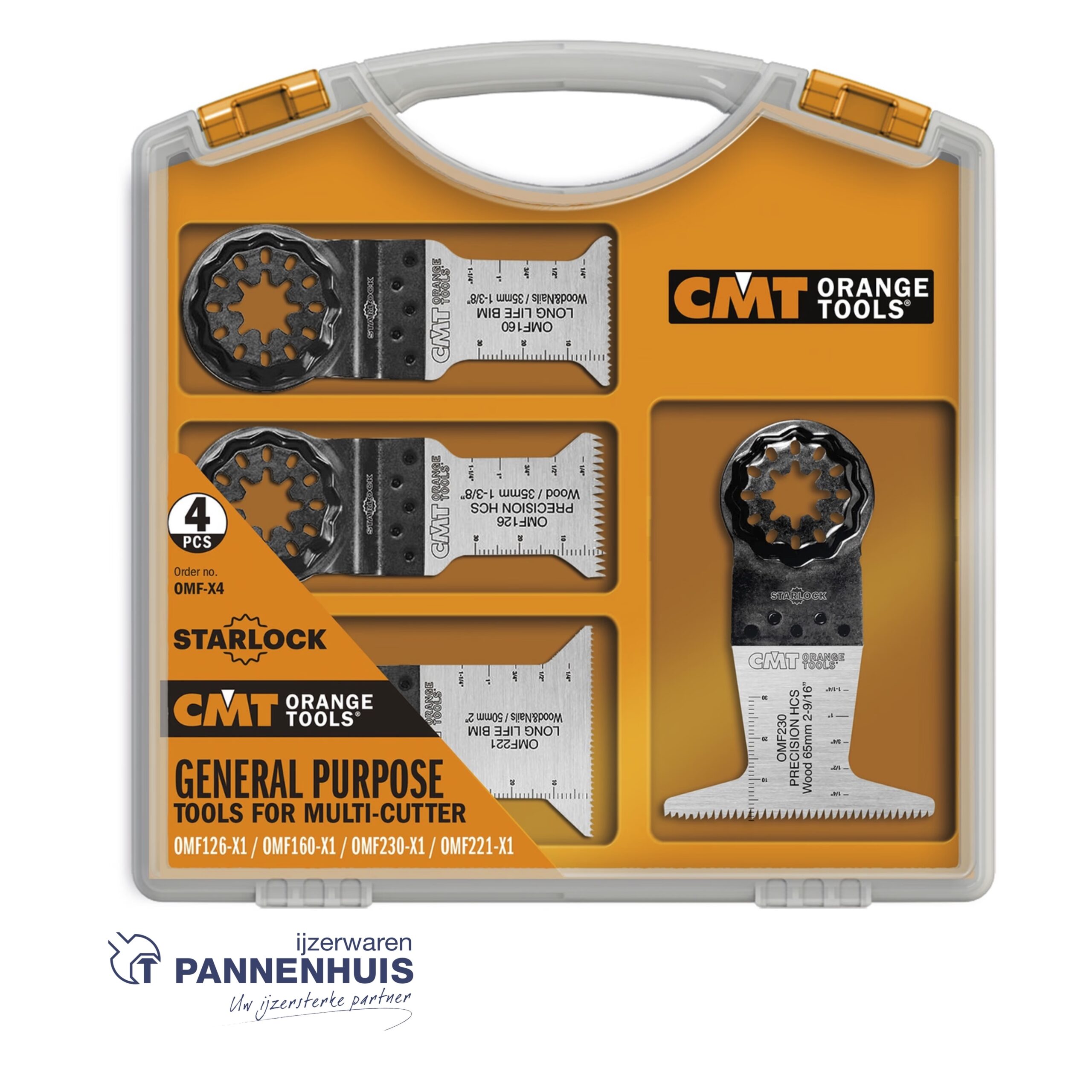 CMT 4-delige Multifunctionele set voor oscillerende multi-tools