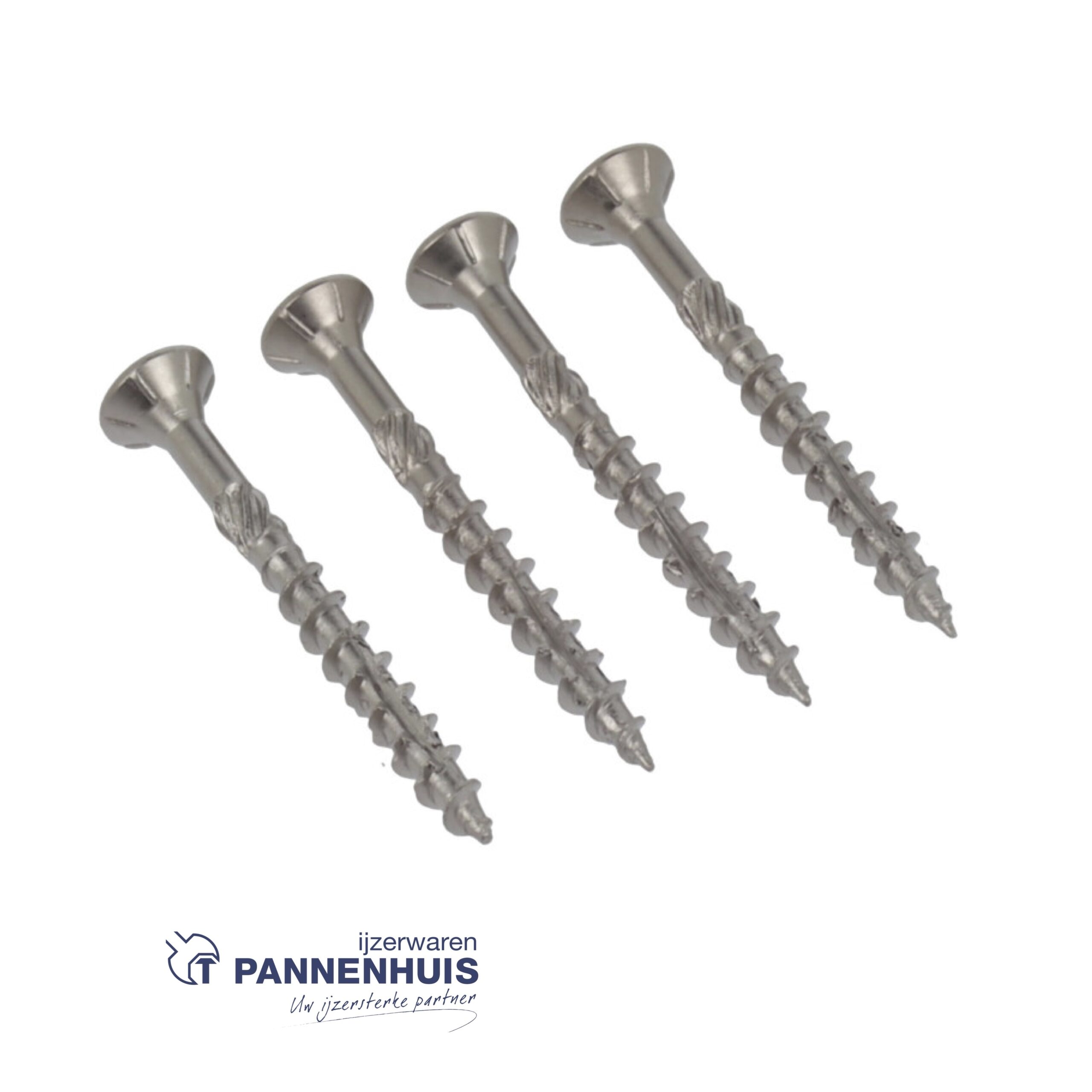 Ivana spaanplaatschroef platkop RVS410 T20 3.5X30/18 deeldraad 200 stuks - Afbeelding 2